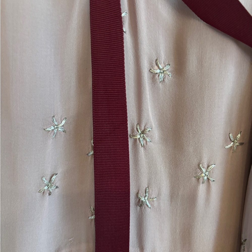 BCBGMaxAzria Mauve and Burgundy Backless Dress - Picture 4 of 7